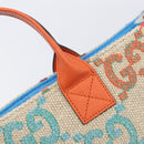 GUCCI GG Canvas Tote Bag Multicolor Orange 550763 Auth 210502V-14
