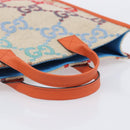 GUCCI GG Canvas Tote Bag Multicolor Orange 550763 Auth 210502V-7