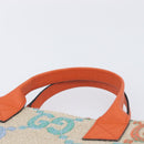 GUCCI GG Canvas Tote Bag Multicolor Orange 550763 Auth 210502V-8