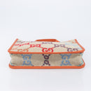 GUCCI GG Canvas Tote Bag Multicolor Orange 550763 Auth 210502V-9