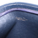 Christian Dior Trotter Canvas Shoulder Bag Navy Gold Auth 210509-18