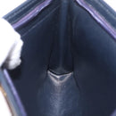 Christian Dior Trotter Canvas Shoulder Bag Navy Gold Auth 210509-21