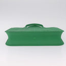 GUCCI GG Canvas Tote Bag Rubber Green 679365 Auth 210511V-10