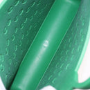 GUCCI GG Canvas Tote Bag Rubber Green 679365 Auth 210511V-16