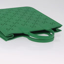 GUCCI GG Canvas Tote Bag Rubber Green 679365 Auth 210511V-7