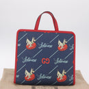 GUCCI Jetsons Collaboration Hand Bag PVC Blue Silver 605614 Auth 210513V-21