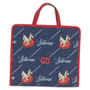 GUCCI Jetsons Collaboration Hand Bag PVC Blue Silver 605614 Auth 210513V-3