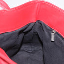 BURBERRY Nova Check Hand Bag Leather Red Auth 210518-19