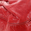 Miu Miu Shoulder Bag Leather 2way Red Gold Auth 210519V-15