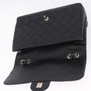 CHANEL Chain Matelasse 30 Bag Caviar Skin Black Silver CC Auth 210527SAV-15