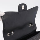 CHANEL Chain Matelasse 30 Bag Caviar Skin Black Silver CC Auth 210527SAV-16