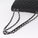 CHANEL Chain Matelasse 30 Bag Caviar Skin Black Silver CC Auth 210527SAV-7