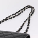 CHANEL Chain Matelasse 30 Bag Caviar Skin Black Silver CC Auth 210527SAV-8
