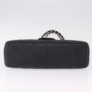 CHANEL Chain Matelasse 30 Bag Caviar Skin Black Silver CC Auth 210527SAV-9