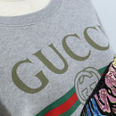GUCCI Trainer Cotton Gray Auth 210537M-5