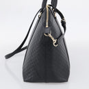 GUCCI Micro GG Canvas Guccissima Bag Leather 2way Black Gold 449657 Auth 210602V-4