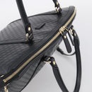 GUCCI Micro GG Canvas Guccissima Bag Leather 2way Black Gold 449657 Auth 210602V-6