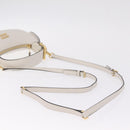 Miu Miu Hobo Hand Bag Leather 2way White Gold Auth 210603SAM-10