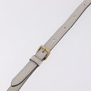 Miu Miu Hobo Hand Bag Leather 2way White Gold Auth 210603SAM-13