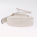 Miu Miu Hobo Hand Bag Leather 2way White Gold Auth 210603SAM-14
