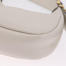 Miu Miu Hobo Hand Bag Leather 2way White Gold Auth 210603SAM-18