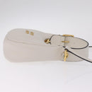 Miu Miu Hobo Hand Bag Leather 2way White Gold Auth 210603SAM-4