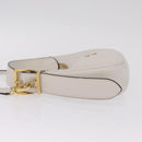 Miu Miu Hobo Hand Bag Leather 2way White Gold Auth 210603SAM-5