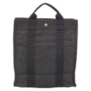 HERMES Her Line A Dos MM Backpack Canvas Gray Silver Auth 210605A-2