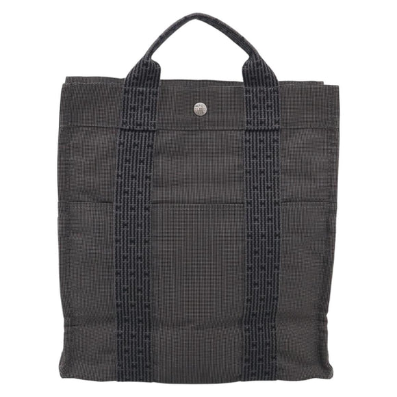 HERMES Her Line A Dos MM Backpack Canvas Gray Silver Auth 210605A