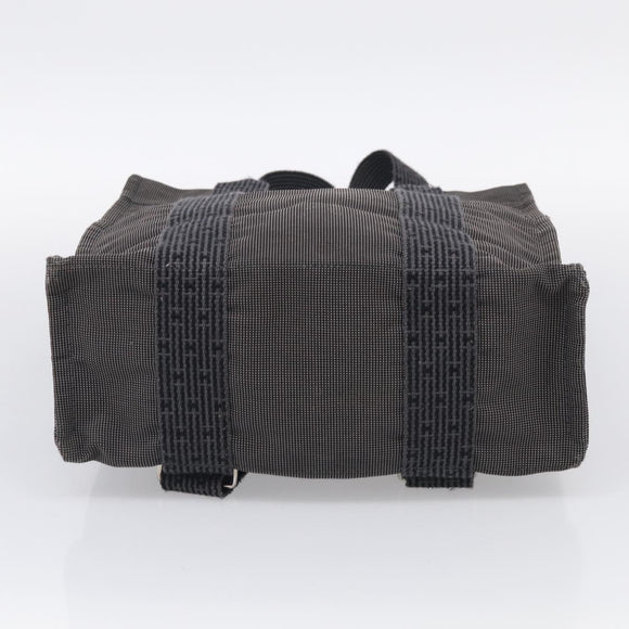 HERMES Her Line A Dos MM Backpack Canvas Gray Silver Auth 210605A