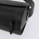 LOUIS VUITTON Epi Nocturn PM Shoulder Bag Black M52182 LV Auth 210606V-11