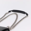 FENDI Canay Chain Shoulder Bag Leather Black Silver 8M0381 Auth 210607A-8