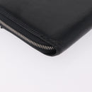 Cartier Marcello Long Wallet Leather Black Silver Auth 210609V-10