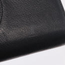 Cartier Marcello Long Wallet Leather Black Silver Auth 210609V-14