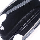Cartier Marcello Long Wallet Leather Black Silver Auth 210609V-19