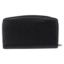 Cartier Marcello Long Wallet Leather Black Silver Auth 210609V-3