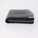 Cartier Marcello Long Wallet Leather Black Silver Auth 210609V-4