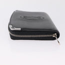 Cartier Marcello Long Wallet Leather Black Silver Auth 210609V-5