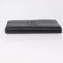 Cartier Marcello Long Wallet Leather Black Silver Auth 210609V-7