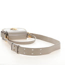 Chloe Tess Shoulder Bag Leather 2way Beige Gold Auth 210610V-12