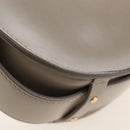 Chloe Tess Shoulder Bag Leather 2way Beige Gold Auth 210610V-17