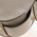 Chloe Tess Shoulder Bag Leather 2way Beige Gold Auth 210610V-18