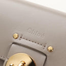 Chloe Tess Shoulder Bag Leather 2way Beige Gold Auth 210610V-20