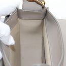 Chloe Tess Shoulder Bag Leather 2way Beige Gold Auth 210610V-27