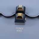 FENDI Canay Chain Bag Leather 2way Light Blue Silver 8BT283 Auth 210612M-20