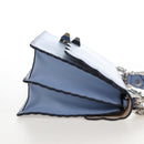 FENDI Canay Chain Bag Leather 2way Light Blue Silver 8BT283 Auth 210612M-5
