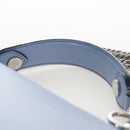 FENDI Canay Chain Bag Leather 2way Light Blue Silver 8BT283 Auth 210612M-8