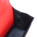LOEWE Barcelona Shoulder Bag Leather Red Gold Auth 210613V-22