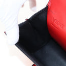LOEWE Barcelona Shoulder Bag Leather Red Gold Auth 210613V-23