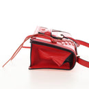 LOEWE Barcelona Shoulder Bag Leather Red Gold Auth 210613V-5